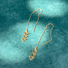 Load image into Gallery viewer, ALIGN WITH SOURCE GOLD THREADER EARRINGS
