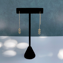 Load image into Gallery viewer, ALIGN WITH SOURCE GOLD THREADER EARRINGS
